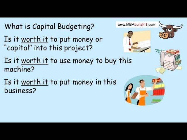  Capital Budgeting in 10 min., Capital Budgeting Techniques Decisions NPV Net Present Value