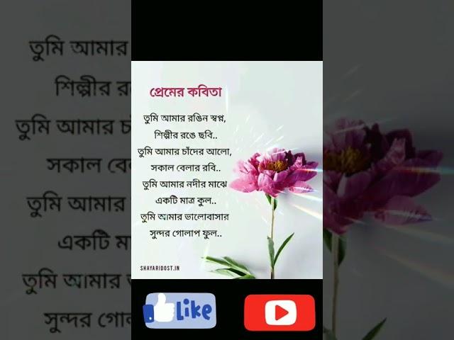 প্রেমের কবিতা #shorts #tiktok #treanding
