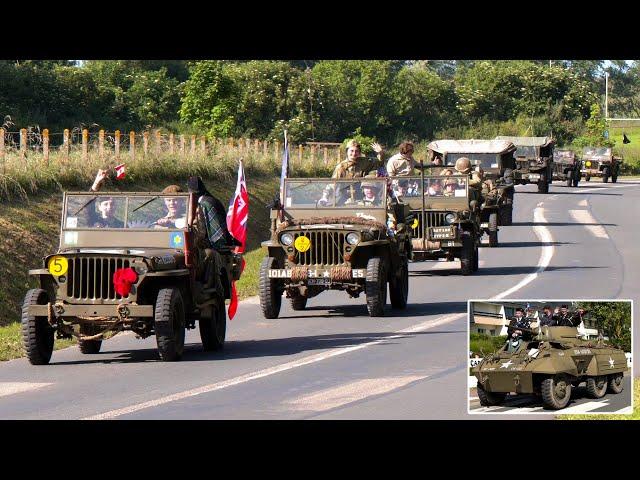 Military convoys during D-Day 80th Anniversary events        🪖