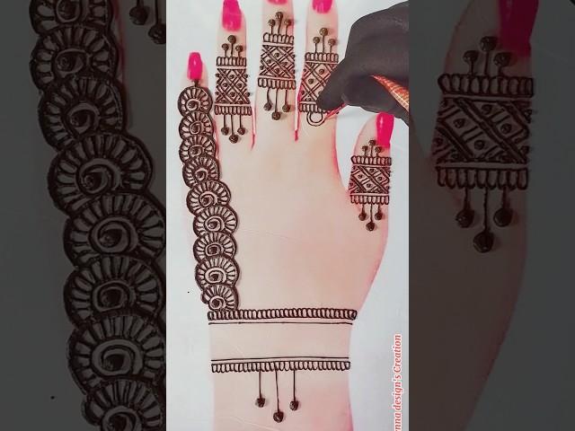 Easy simple mehndi deaign#mehndi#mehndshort#youtubeshort#mehndidesign#henna