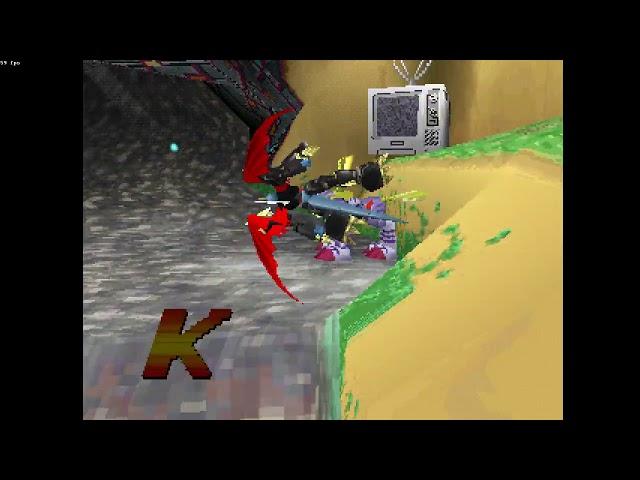 digimon rumble arena   metalgarurumon throw combo