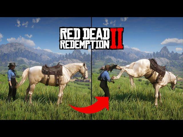 25 INSANE HORSE DETAILS IN RED DEAD REDEMPTION 2 | Pinehaven