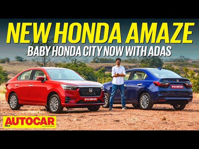 New Honda Amaze review - New-gen Amaze gets ADAS and Honda City vibes | First Drive | Autocar India