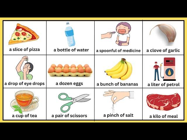 Everyday English Quantity Vocabulary