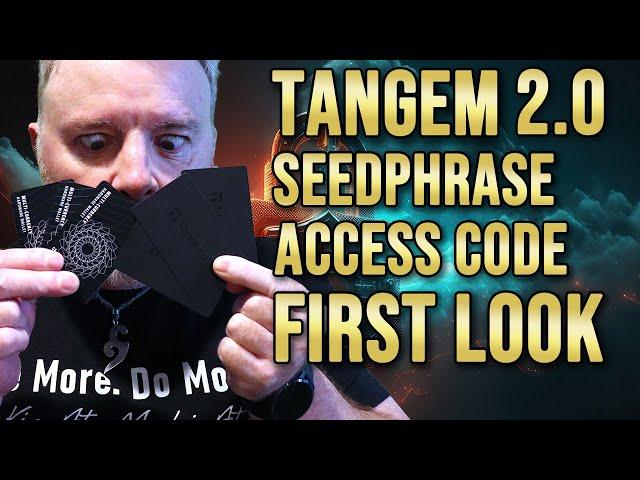 Tangem 2.0 First Look -  Generate or Import Seedphrase. Disable Access Code. Walkthrough