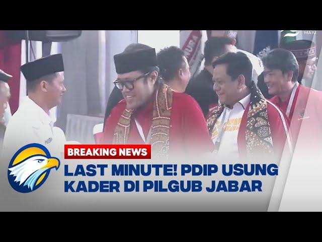 BREAKING NEWS - PDIP DAFTARKAN ONO SURONO & JEJE WIRADINATA MAJU PILGUB JABAR