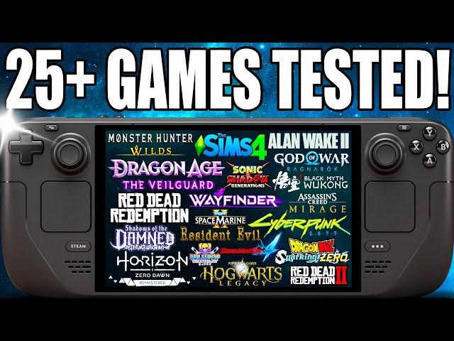 Steam Deck 25+ GAMES TESTED!