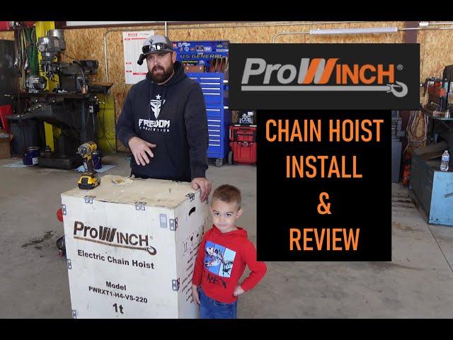 Prowinch chain hoist install and review