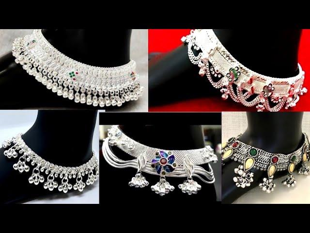 Beautiful Silver Payal Designs for Women | Latest Trendy Anklets 2024"