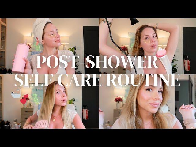 post-shower self care routine: in depth skincare & haircare