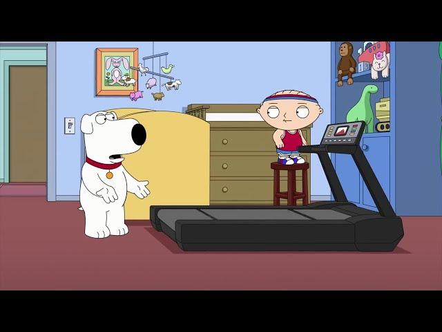 Family Guy | Stewie getting ready to exercise
