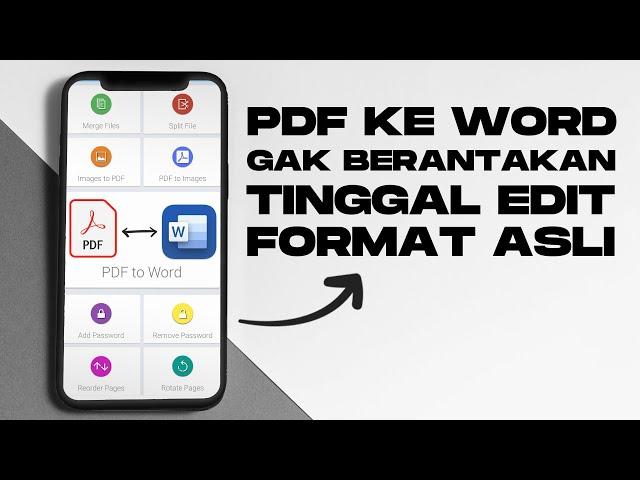 Pdf ke word berantakan ?? ini solusi nya | TUTORIAL