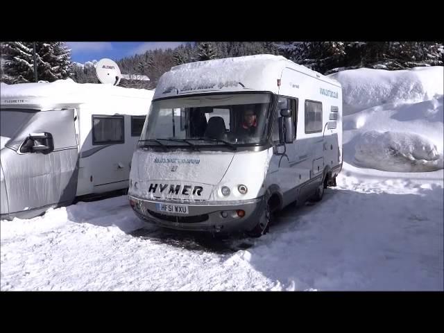 Ourtour First Time on Snow Chains: Leaving Le Praz de Lys