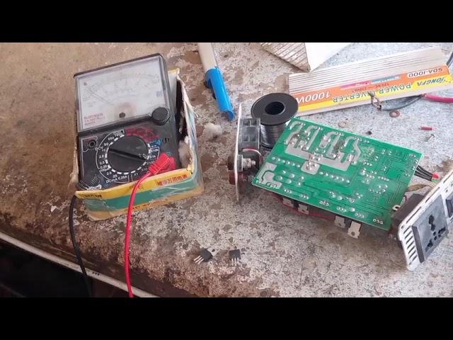 China Inverter repairing 220v output fault solution