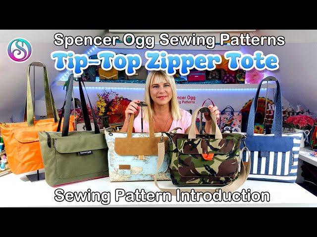 Tip-Top Zipper Tote Sewing Pattern Introduction