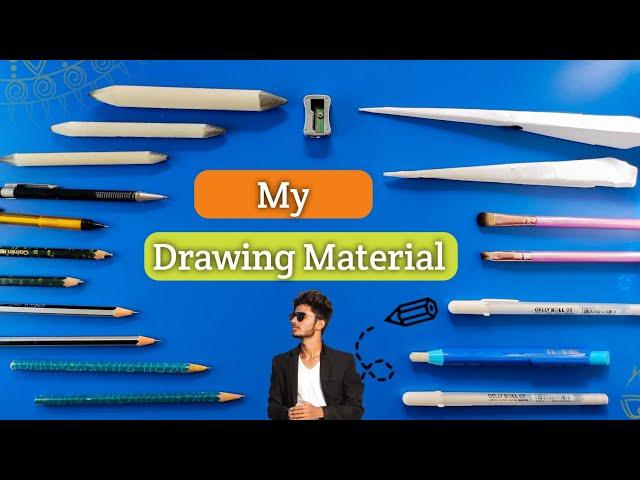 My Drawing Materials | Drawing Tools | Rahul Arts Parmar | Drawing Materials For Beginners