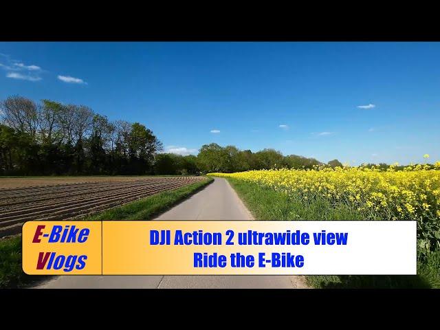 DJI Action 2 ultrawide view - Ride the E-Bike