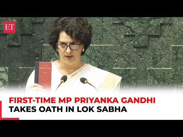 Priyanka Gandhi Vadra takes oath as MP for the first time after winning Wayanad LS Bypoll