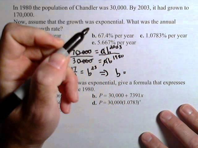 Percent Change and Exponential Functions