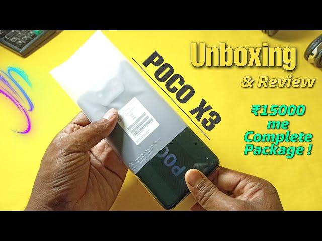 Poco X3 Unboxing & Review | Poco X3 Shadow Gray Variant Unboxing | POCO X3