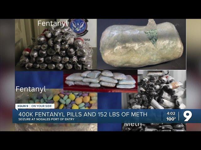 Port of Nogales CBP Officers seize 400,000 fentanyl pills during weekend