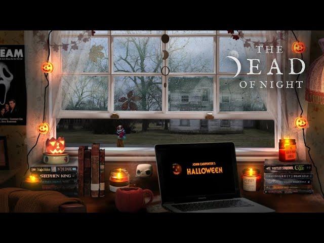 Horror Movie Window Ambience  | For the Love of Horror | Early Halloween Special w/ Music Option