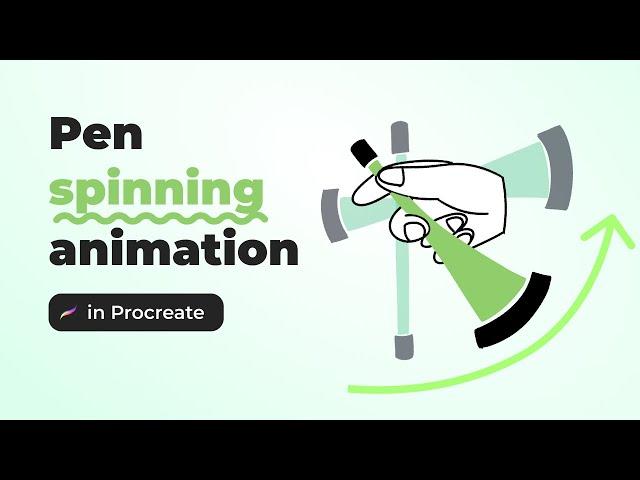 Frame-by-frame animation of fast rotation using the example of a spinning pen in the hand