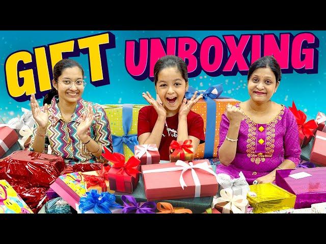 BIRTHDAY GIFTS UNBOXING| Dhwani ke birthday gifts | Funny Gifts  | Cute Sisters