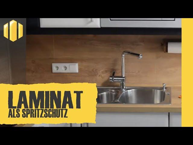 Laminat als Spritzschutz - So verlegst du Laminat auf deine Küchenrückwand!