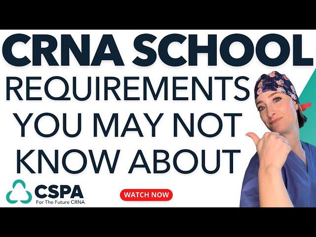 #128: CRNA School Requirements That You May Not Know About
