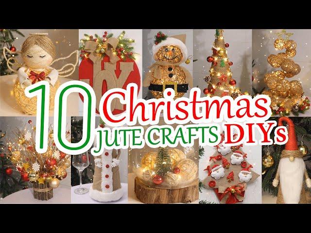 10 Cheap & Beautiful DIY Jute Christmas Decorations Ideas at Home 2024