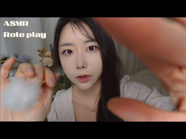 ASMR | Ear Cleaning Roleplay by a Friend for your sleep | 스르륵 잠이오는 친구가 해주는 귀청소 롤플레이 | 후시녹음, 비주얼팅글