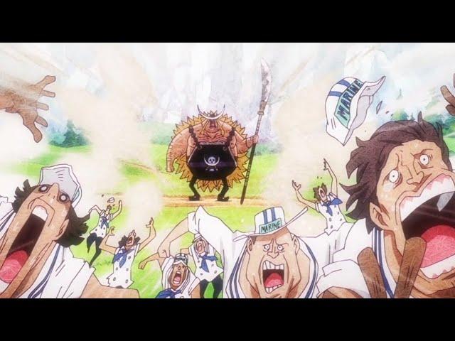 Edward Weevil Protects Sphinx Island From Marines | One Piece Anime