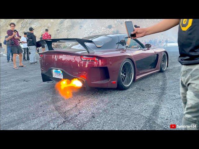 Veilside RX-7 INSANE 2 Step, Donuts & Launch!