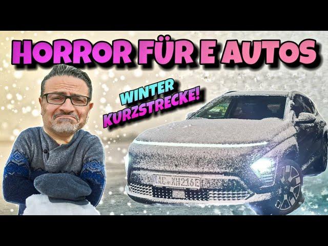 PROBLEM der Elektromobilität! Kurzstrecken Verbrauch im Winter. Test im Hyundai Kona Elektroauto