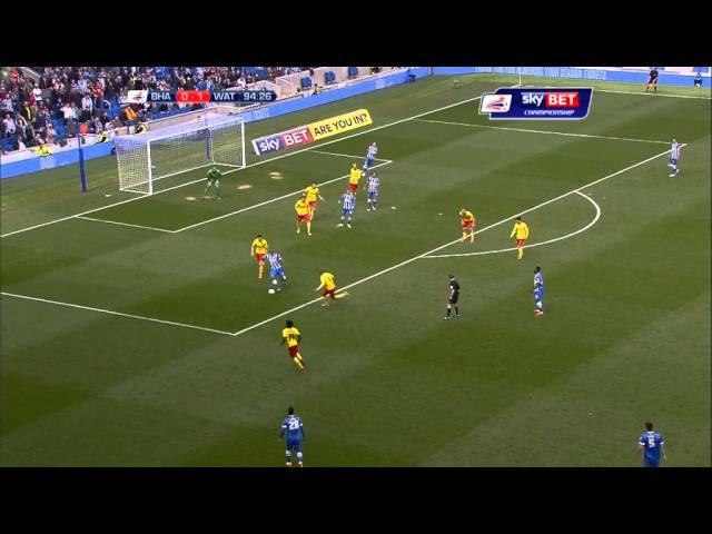 BRIGHTON 0 WATFORD 2 - SKY BET CHAMPIONSHIP 2014/15