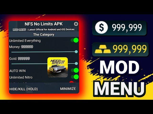 Need for Speed No Limits MOD MENU v92024 | Unlimited Gold, Money, Nitro & All Cars Unlocked