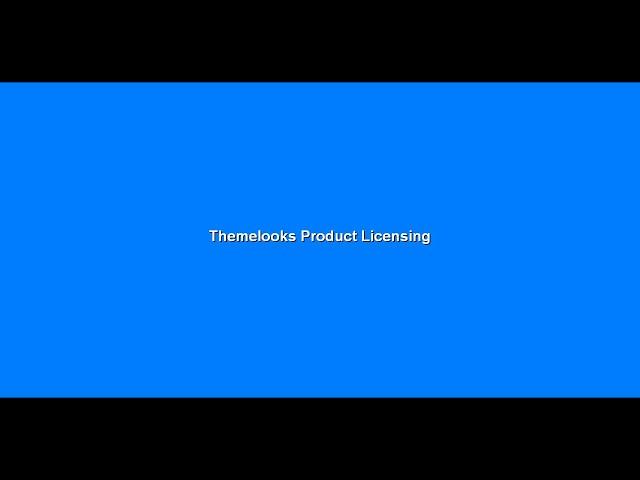 ThemeLooks Single Product Licensing