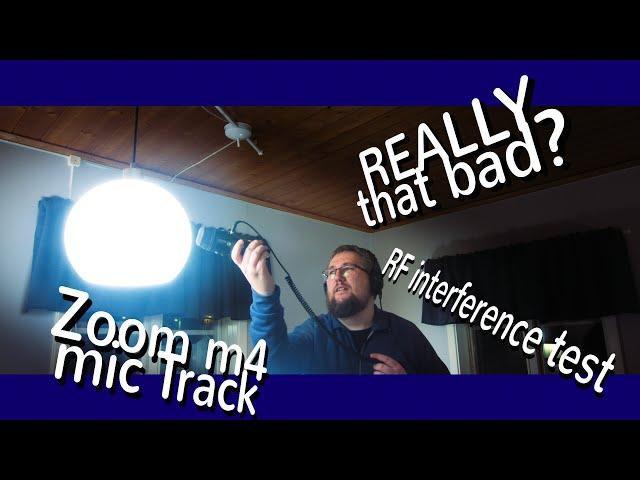 Zoom m4 Mic Track RF Noises test