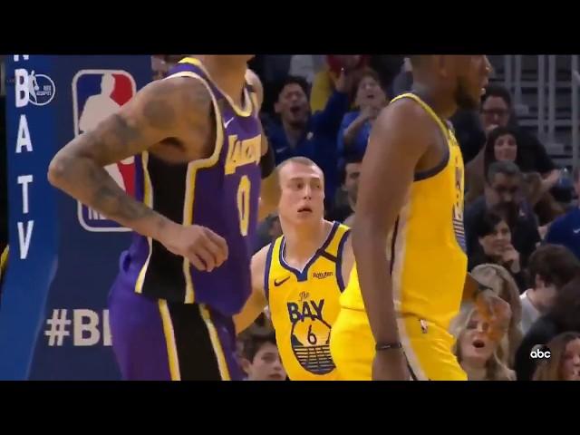 Alen Smailagic HILARIOUS Failed Dunk Attempt Lakers-Warriors 2/8/20 NBA