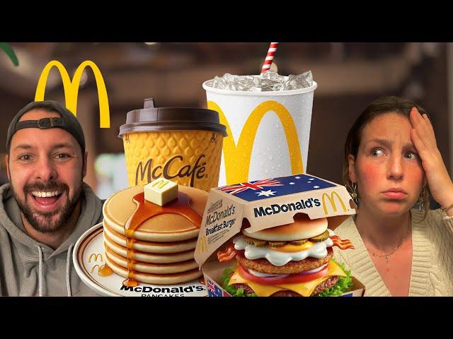 TRYING AUSTRALIAN MCDONALD'S MENU ITEMS (MACCA'S)!