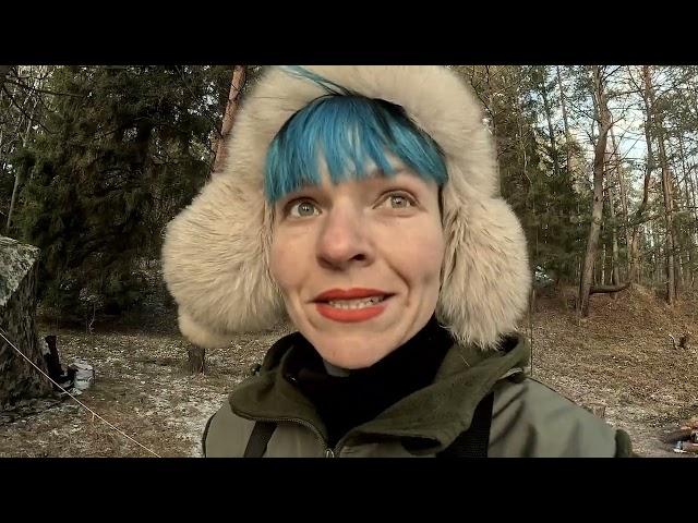 SPENDING THE NIGHT AND STEAMING IN THE SAME TENT! Winter fishing on the Viliya River.