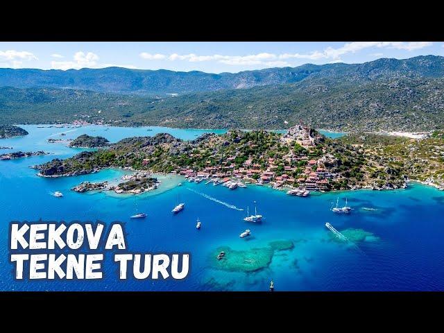 Kekova Tekne Turu - Simena Kalesi - Kaş Gezilecek Yerler - Kekova Boat Tour - Kaş Antalya Turkey