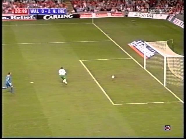 Wales 2 - 2 Northern Ireland (08/09/2004) - David Healy's Goal and red card.