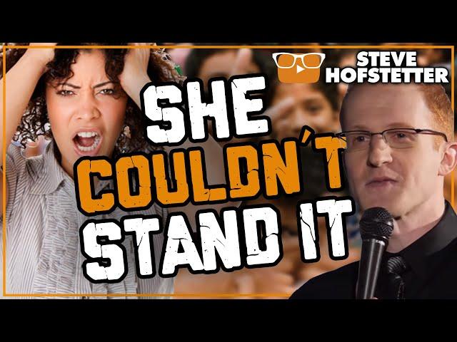 Mother heckler freaks out during comedy special - Steve Hofstetter