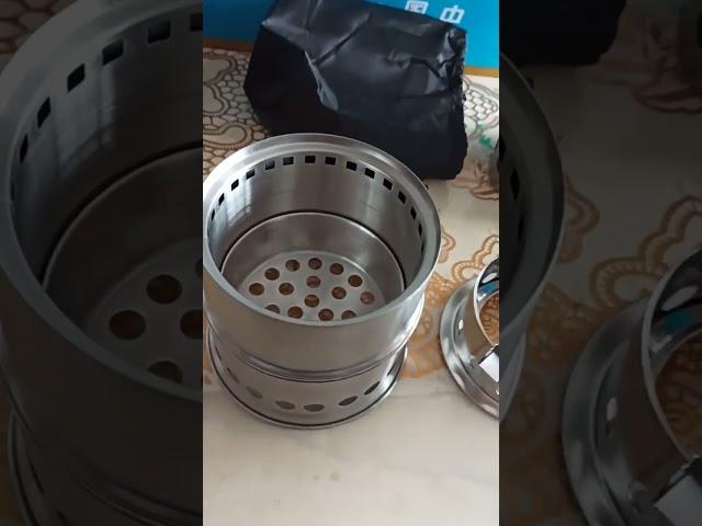 小型不锈钢柴火炉气化炉！Small stainless steel wood stove gasifier!Wood stove, gasifier! Made in China!