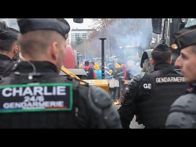 French farmers protest in Strasbourg against Mercosur trade agreement