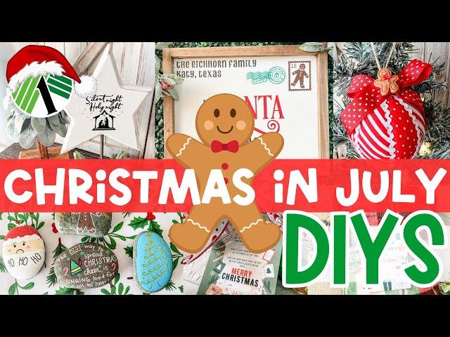 Brand NEW Christmas DIYS you need to make now!  Christmas in July (Dollar Tree ideas)