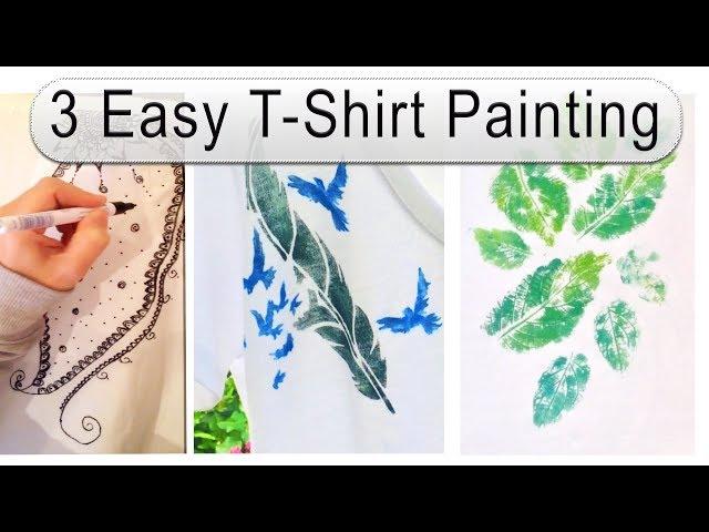 3 Easy DIY T Shirt Painting Ideas