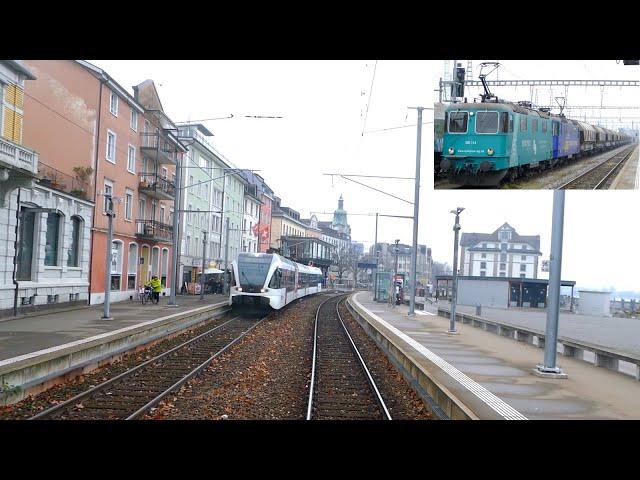  St. Margrethen - Romanshorn - Koblenz (CH) - Basel cab ride [11.2018] Führerstandsmitfahrt